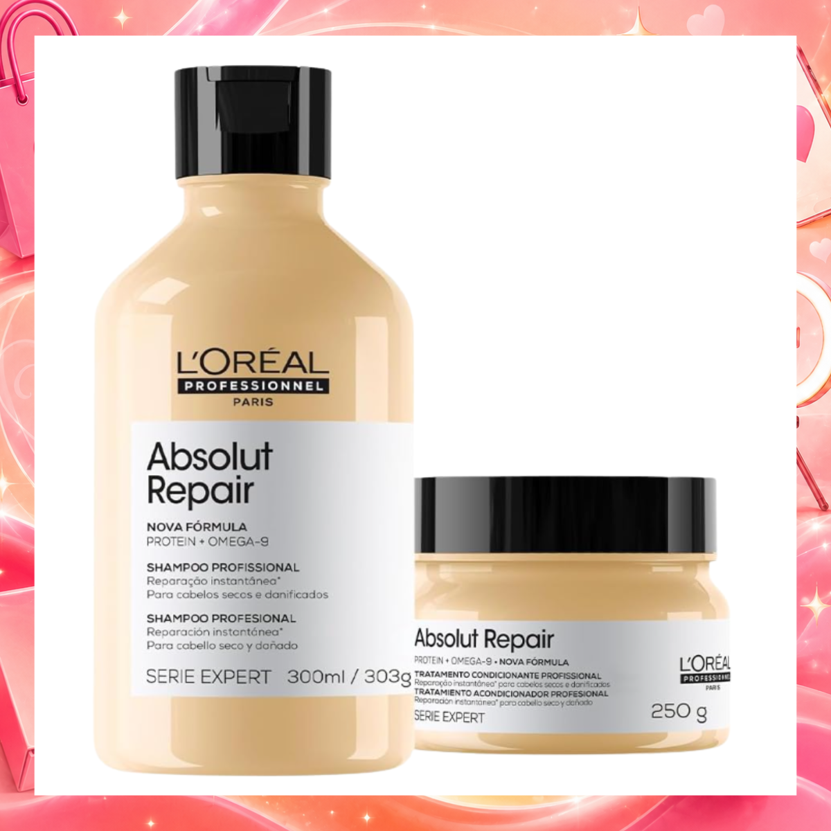 Shampoo e Máscara P Kit L'Oréal Professionnel Serie Expert Absolut Repair (2 produtos)